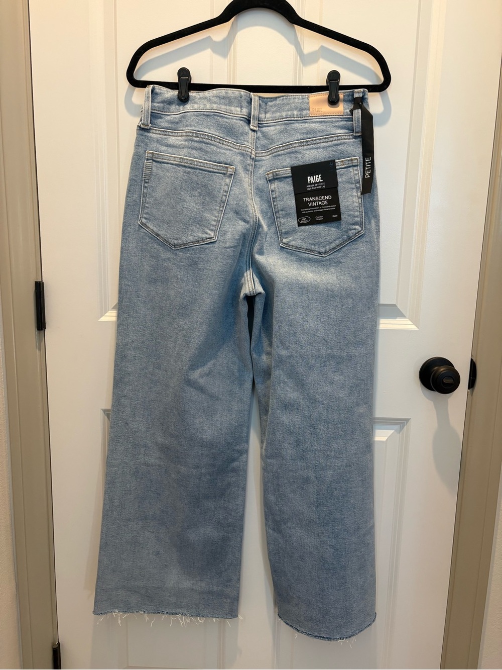 PAIGE Anessa Front Yoke High-Rise Wide-Leg Jeans -Size 30P, Brand New! - Picture 10 of 11